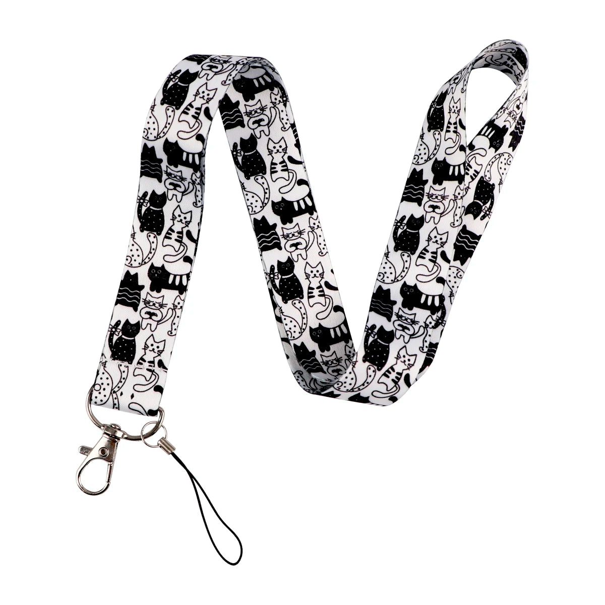 Cat&Dog Neck Strap Lanyard For Keys Keychain Badges Holder Little Animals ID Credit Hang Rope Cell Phone Charm Accessories Gifts