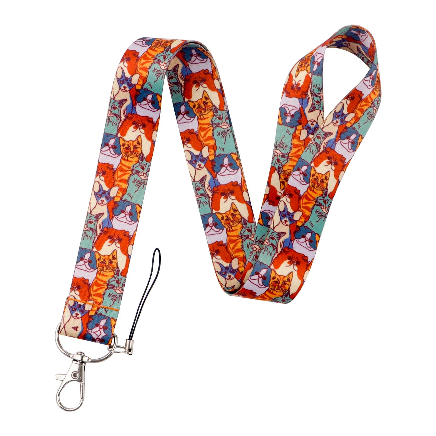 Cat&Dog Neck Strap Lanyard For Keys Keychain Badges Holder Little Animals ID Credit Hang Rope Cell Phone Charm Accessories Gifts