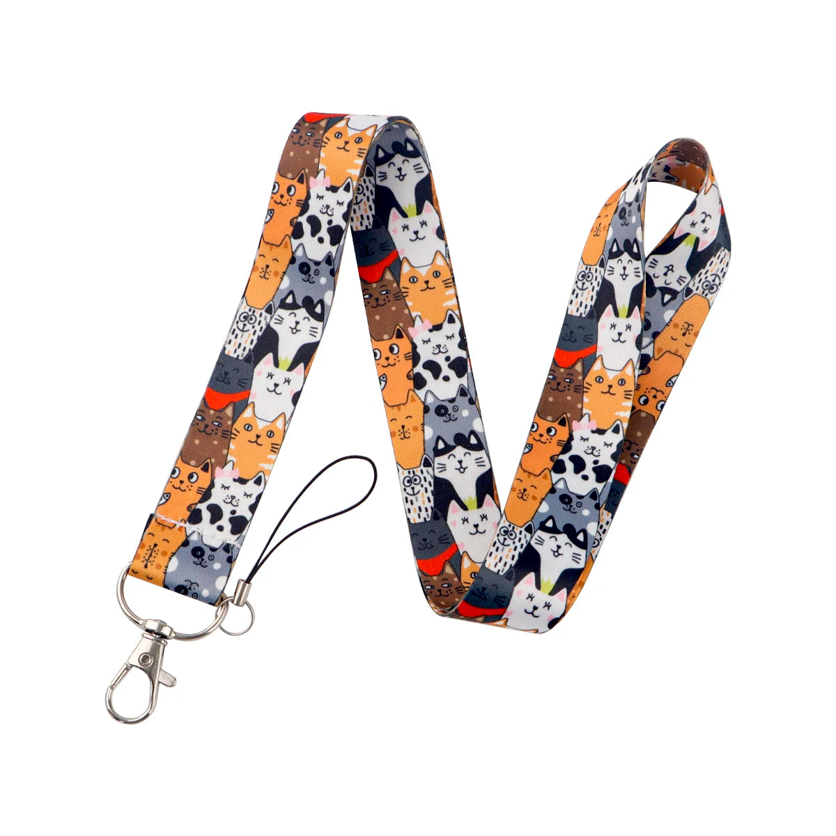 Cat&Dog Neck Strap Lanyard For Keys Keychain Badges Holder Little Animals ID Credit Hang Rope Cell Phone Charm Accessories Gifts
