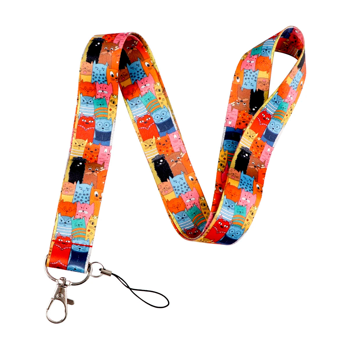 Cat&Dog Neck Strap Lanyard For Keys Keychain Badges Holder Little Animals ID Credit Hang Rope Cell Phone Charm Accessories Gifts