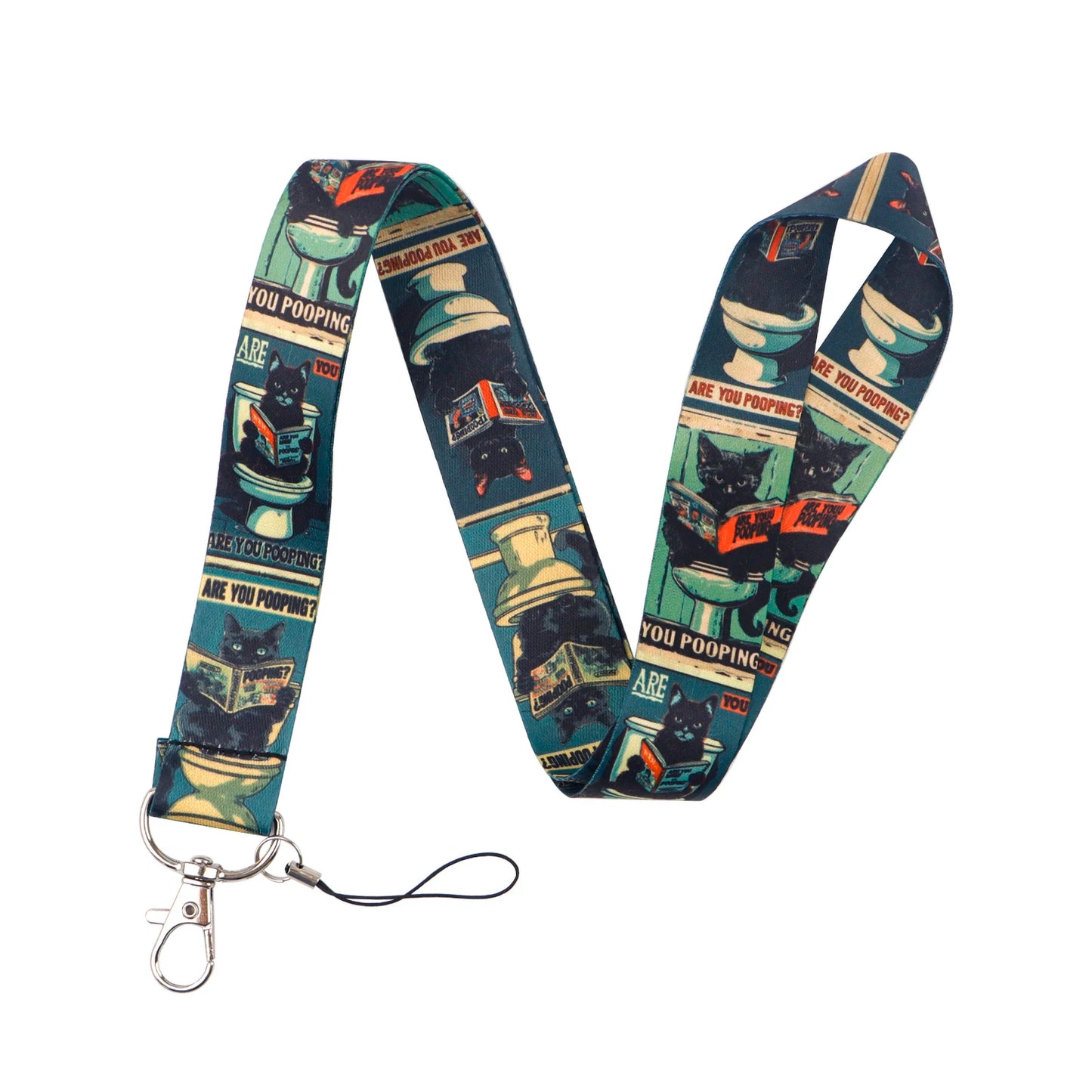 Cat&Dog Neck Strap Lanyard For Keys Keychain Badges Holder Little Animals ID Credit Hang Rope Cell Phone Charm Accessories Gifts