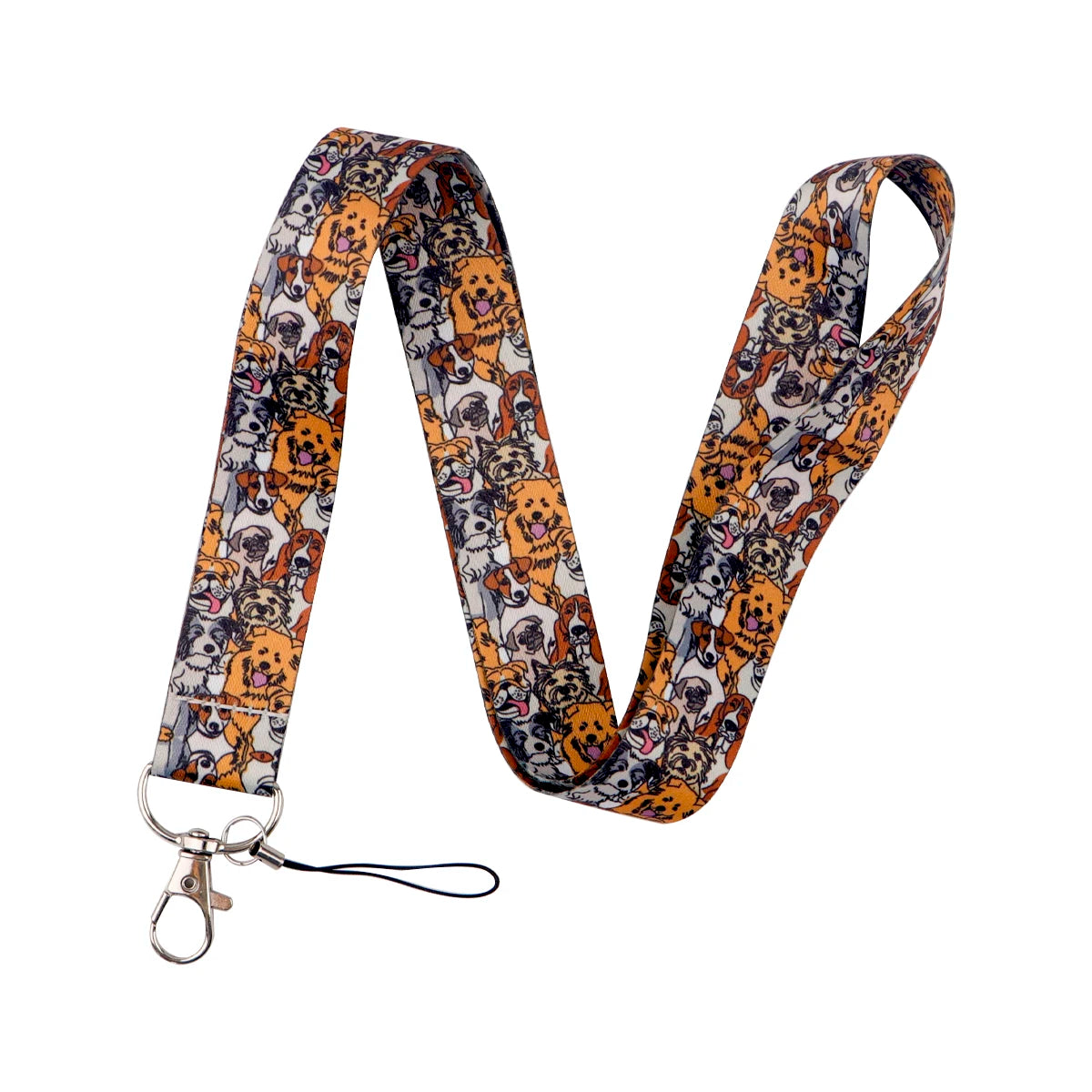Cat&Dog Neck Strap Lanyard For Keys Keychain Badges Holder Little Animals ID Credit Hang Rope Cell Phone Charm Accessories Gifts