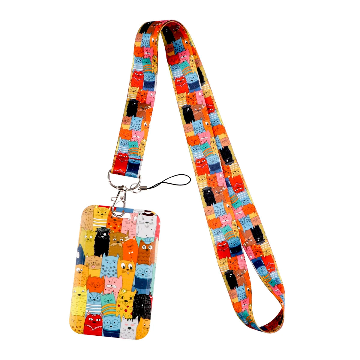 Cat&Dog Neck Strap Lanyard For Keys Keychain Badges Holder Little Animals ID Credit Hang Rope Cell Phone Charm Accessories Gifts